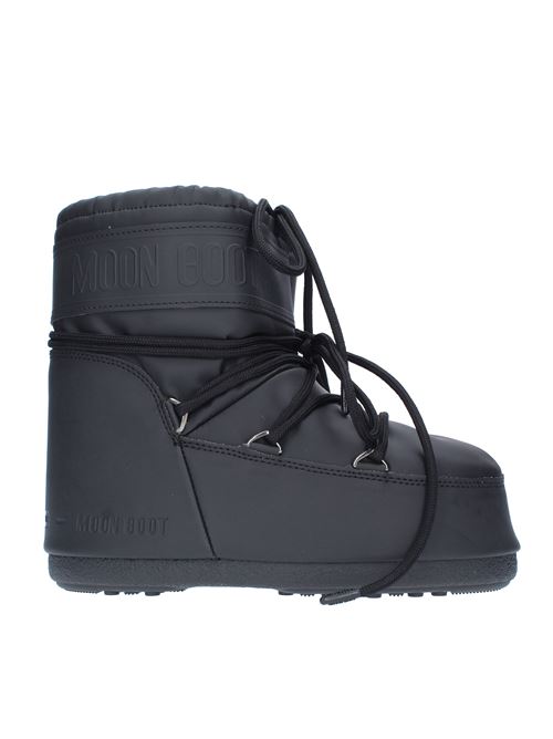 Snow boots model ICON LOW RUBBER MOON BOOT in water-repellent technical rubber MOON BOOT | 140938NERO