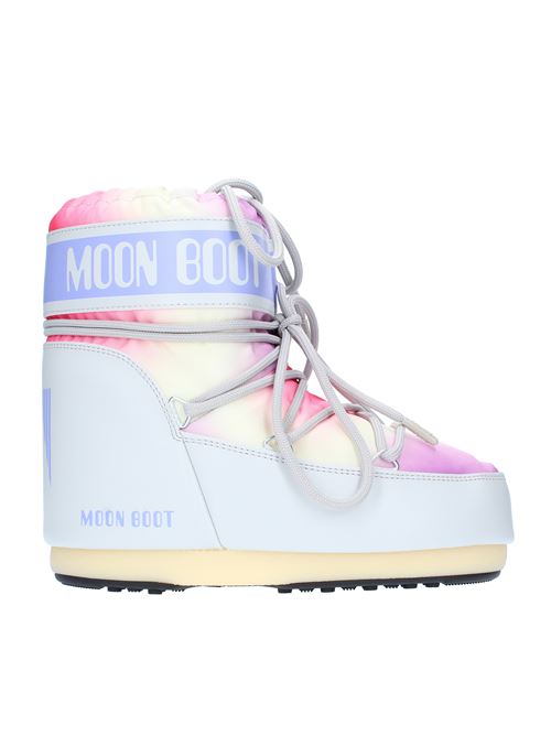 Snow boots model ICON LOW TIE DYE MOON BOOT in water-repellent technical nylon MOON BOOT | 140942GHIACCIO