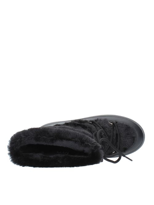 Snow boots model LTRACK FAUX FUR MOON BOOT in faux fur and water-repellent technical nylon MOON BOOT | 245013NERO