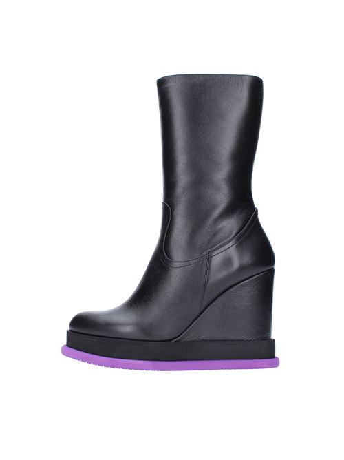 Wedge ankle boots Alena in leather PALOMA BARCELO' | 612301NERO-VIOLA