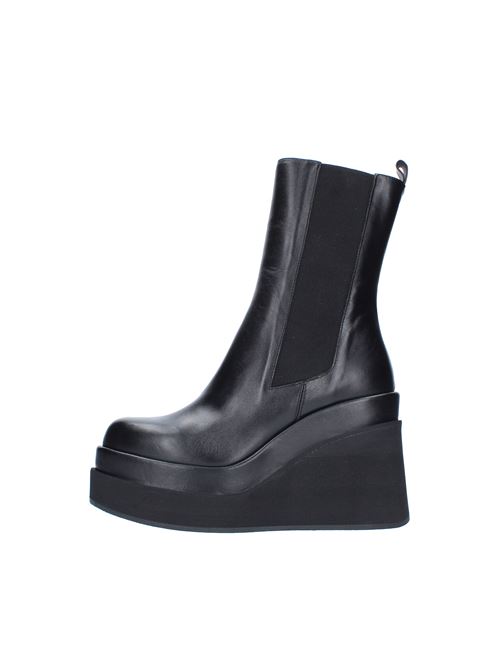 ANYA leather wedge boots PALOMA BARCELO' | 642301NERO