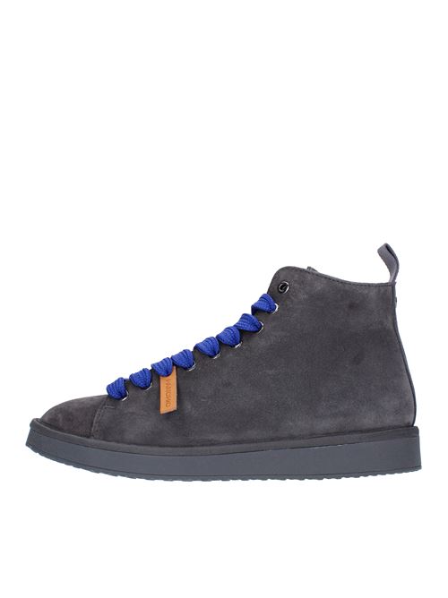 P01 ANKLE BOOT PANCHIC high trainers in suede PANCHIC | P01M007ANTRACITE-BLU ELETTRCIO
