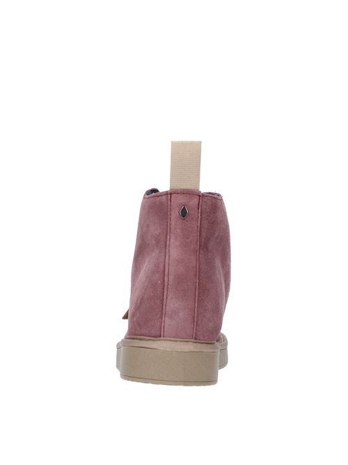 P01 ANKLE BOOT PANCHIC high trainers in suede and faux fur PANCHIC | P01W007BROWNROSE-POWDER