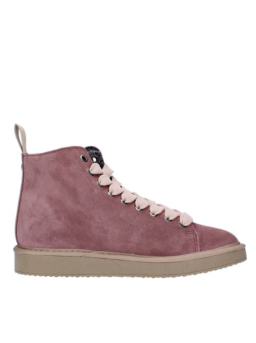 Sneakers alte P01 ANKLE BOOT PANCHIC in camoscio ed ecopelliccia PANCHIC | P01W007BROWNROSE-POWDER