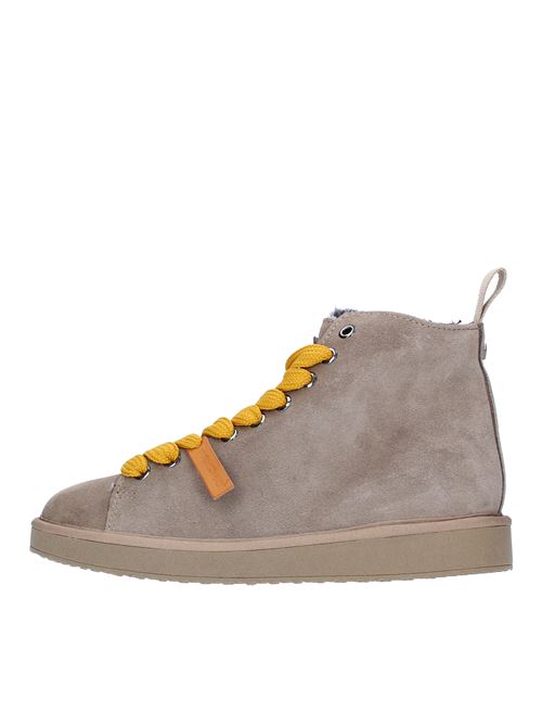 P01 ANKLE BOOT PANCHIC high trainers in suede and faux fur PANCHIC | P01W007NOCE-GIALLO