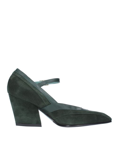 Sharon suede and leather pump PAOLA D'ARCANO | 6302VERDE