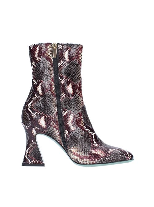 Ankle boots model 6485 for PAOLA D'ARCANO in python print leather PAOLA D'ARCANO | 6485BORGOGNA