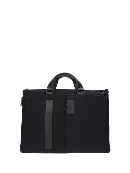 Document and PC holder bag PIQUADRO model CA4021P16S2 in technical fabric and leather PIQUADRO | CA4021P16S2NERO