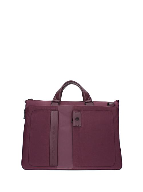 Document and PC holder bag PIQUADRO model CA4021P16S2 in technical fabric and leather PIQUADRO | CA4021P16S2VIOLA