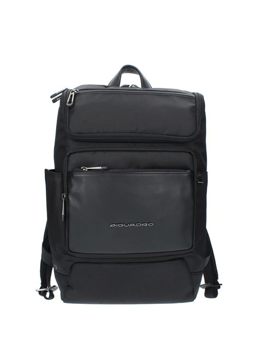 Backpack PIQUADRO model OUTCA5316S115 in technical fabric and leather PIQUADRO | OUTCA5316S115NERO