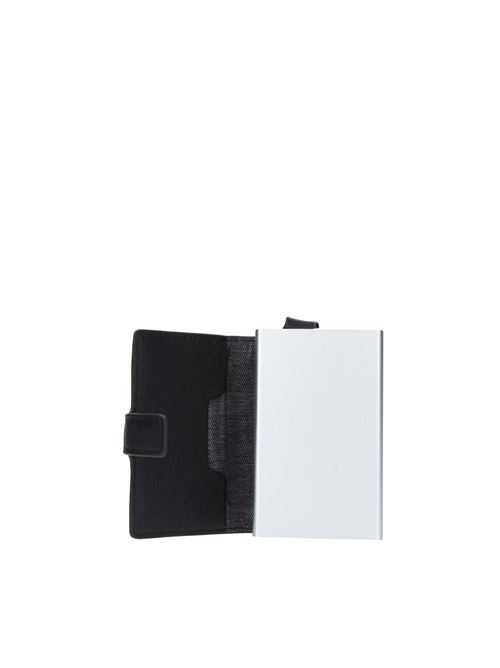 Portafoglio e porta carte di credito PIQUADRO codice prodotto PP5649B3R in pelle e metallo PIQUADRO | PP5649B3RNERO