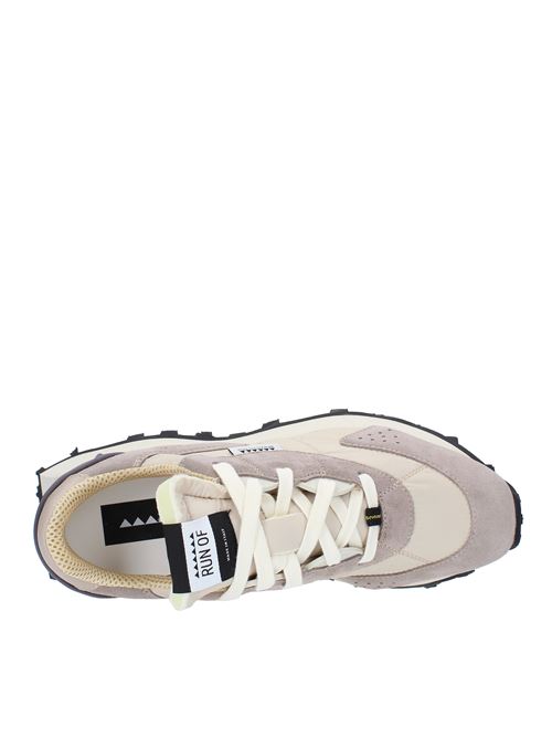 RUN OF model 40282 trainers in suede leather and fabric RUN OF | 40282BEIGE