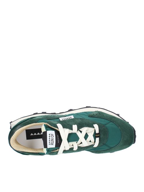 RUN OF model 40282 trainers in suede leather and fabric RUN OF | 40282VERDE