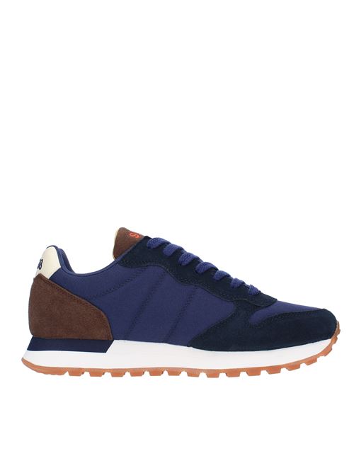 Trainers model Z43117 SUN68 in suede, breathable fabric and velvet SUN68 | Z43117MILITARE SCURO-NAVY