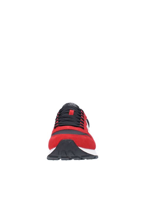 Z43107 SUN68 trainers in suede and breathable fabric SUN68 | Z43107ROSSO