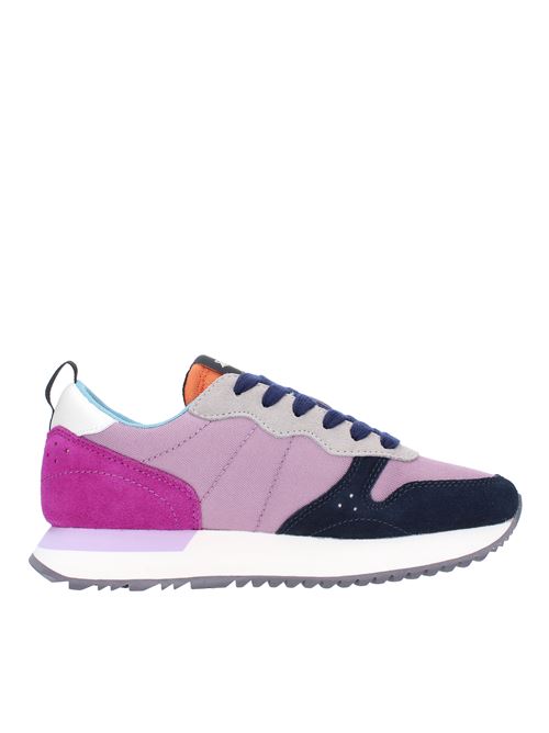 Z43209 SUN68 trainers in leather, suede and breathable fabric SUN68 | Z43209MALVA-CAROTA