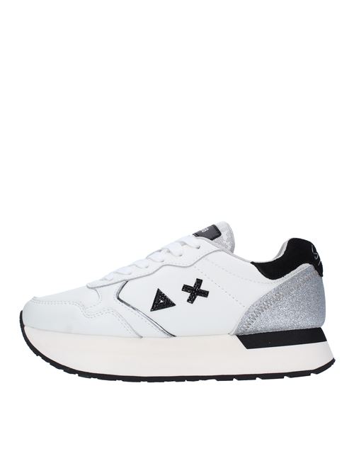 Z43220 SUN68 trainers in artificial leather, suede and fabric SUN68 | Z43220BIANCO