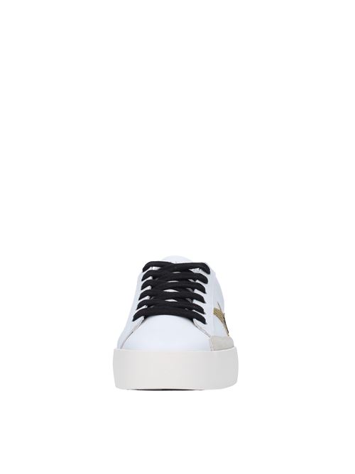 Leather and fabric trainers SUN68 | Z43221BIANCO-ORO