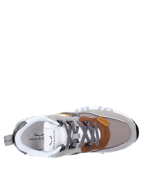 Suede leather and fabric sneakers VOILE BLANCHE | CLUB 011B31