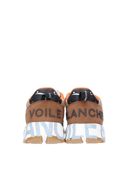 Sneakers in camoscio pelle e tessuto VOILE BLANCHE | CLUB 011F35