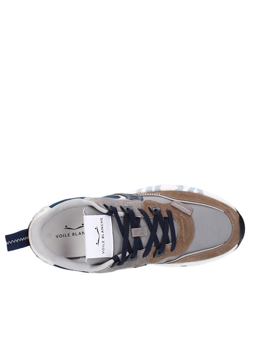 Suede leather and fabric sneakers VOILE BLANCHE | CLUB 012D03