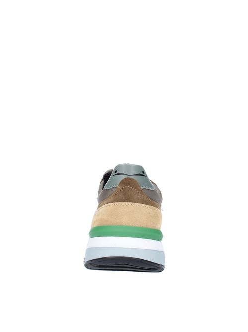 Trainers VOILE BLANCHE model KHILIAN in leather, suede and fabric VOILE BLANCHE | KHILIAM2D48