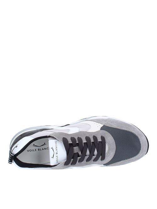 Suede leather and fabric sneakers. VOILE BLANCHE | MAGG3B26