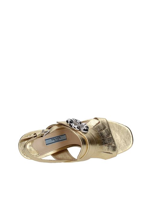 Sandals Gold PRADA | SV0700_PRADORO