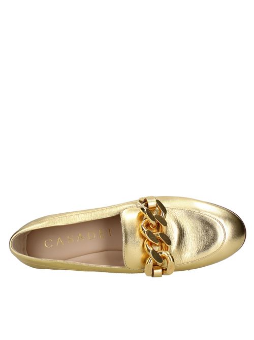 Loafers and slip-ons Gold CASADEI | MV0022_CASAORO