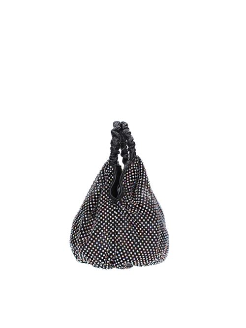 YDRA Gedebe bag in leather and rhinestone fabric GEDEBE | ABS105_GEDENERO