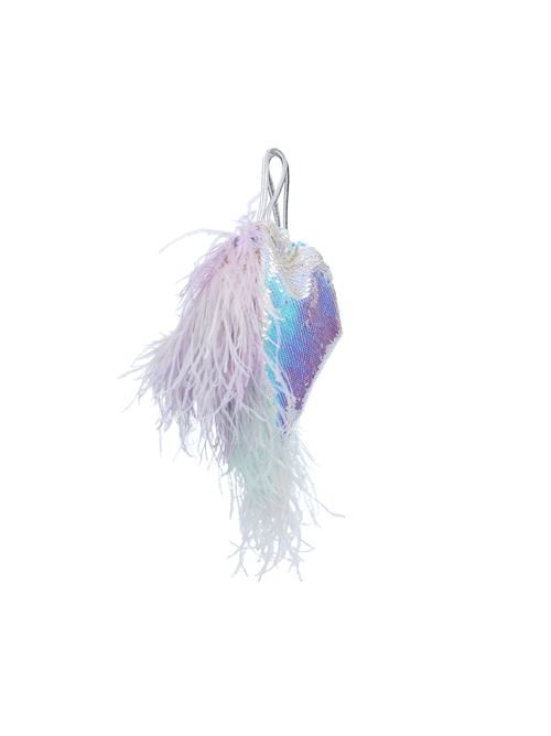 JESSY IRID Gedebe bag in sequined fabric and feathers GEDEBE | ABS108_GEDEMULTICOLORE