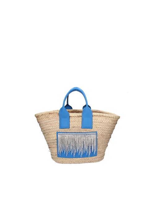 NIMA BIG Gedebe bag in raffia and nappa leather GEDEBE | ABS195_GEDEMULTICOLORE