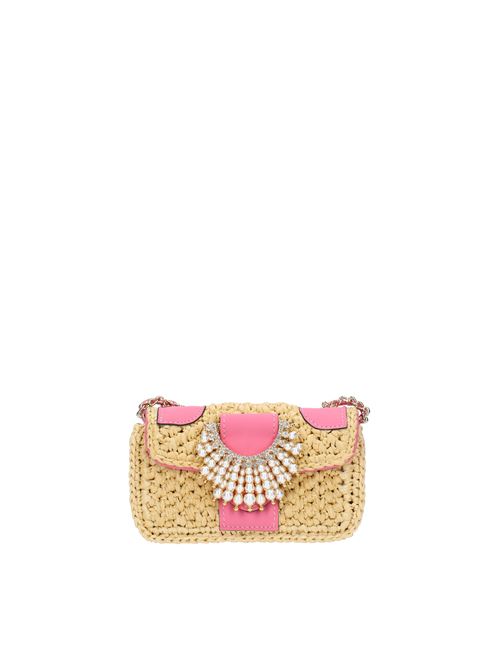 MIA Gedebe bag in raffia and nappa GEDEBE | ABS234_GEDEMULTICOLORE