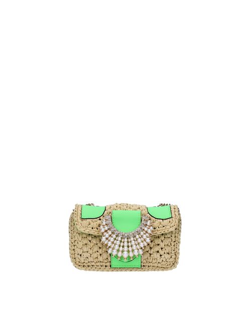MIA Gedebe bag in raffia and nappa GEDEBE | ABS235_GEDEMULTICOLORE