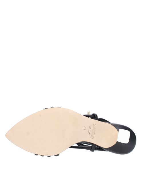 Leather sandals 3JUIN | 0032229NERO