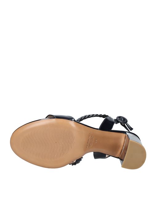 Patent leather sandals ALBANO | VD0559NERO