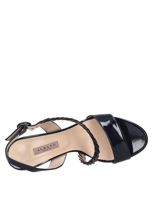 Patent leather sandals ALBANO | VD0559NERO