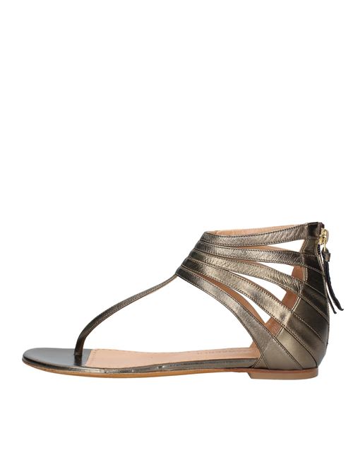Leather thong sandals ALEXA WAGNER | VD1167BRONZO