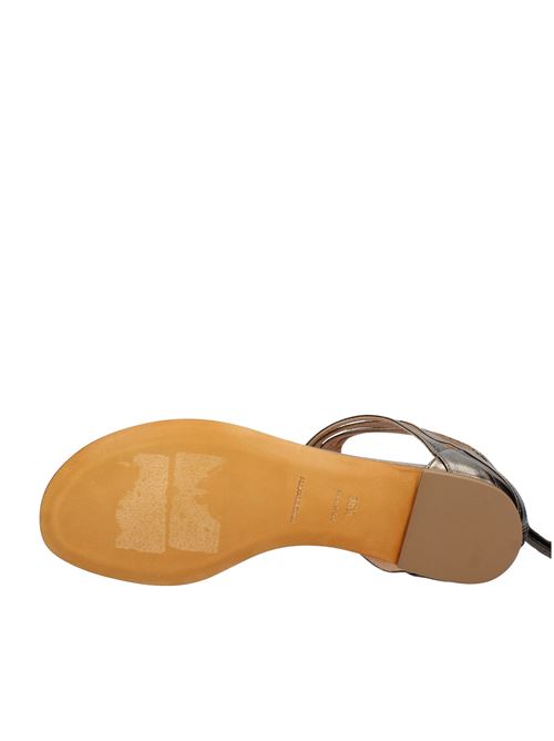 Leather thong sandals ALEXA WAGNER | VD1167BRONZO