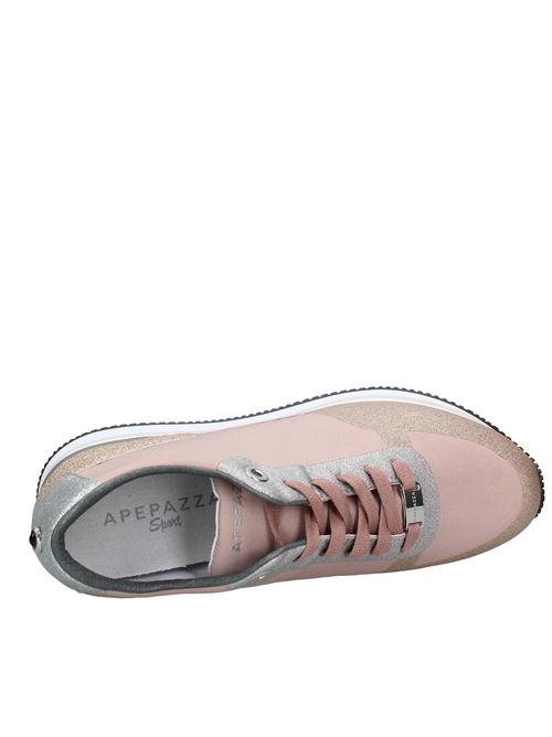 Sneakers made of fabric and other materials. APEPAZZA | VD2003ROSA