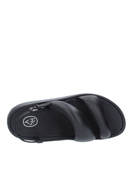Nappa leather flat sandals ASH | 136025001