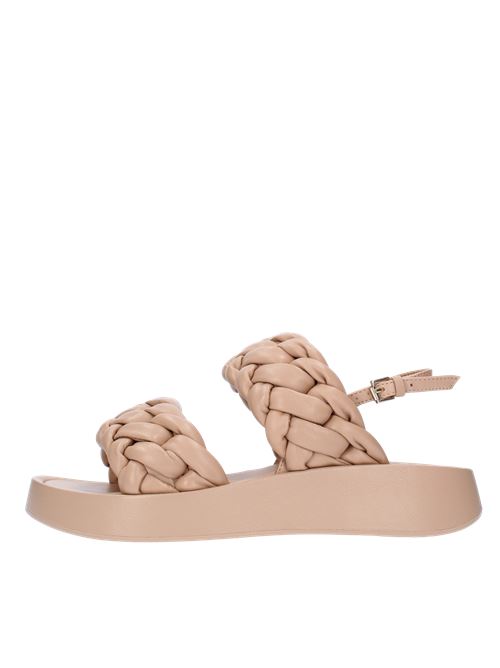 Nappa leather sandals ASH | 136099002