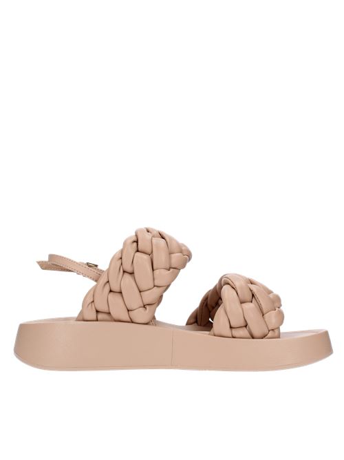 Nappa leather sandals ASH | 136099002