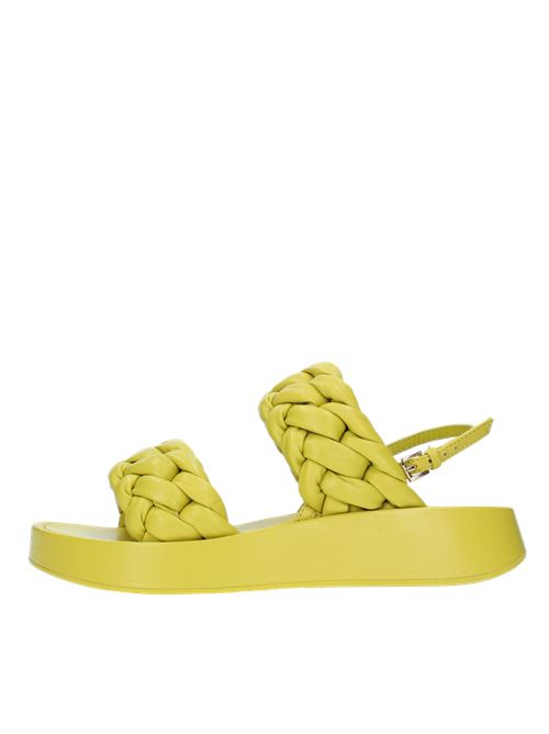 Nappa leather sandals ASH | 136099003