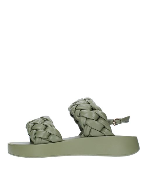 Nappa leather sandals ASH | 136099005