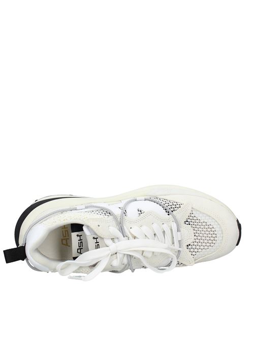 Suede leather and perforated fabric sneakers ASH | VD0939BIANCO