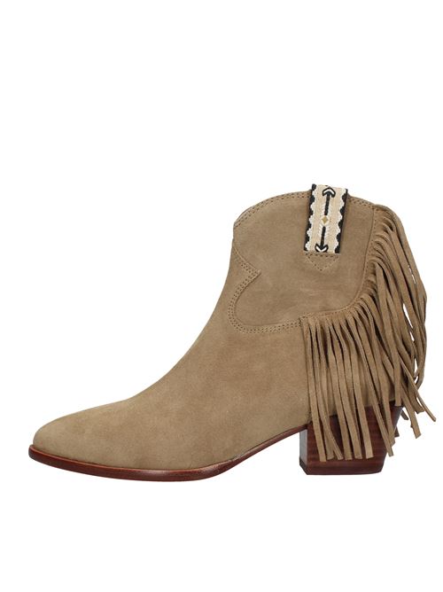 Suede Texan ankle boots ASH | VD0949BEIGE