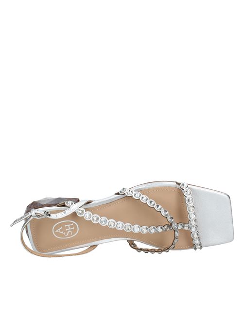 Leather and rhinestone sandals ASH | VD0957ARGENTO