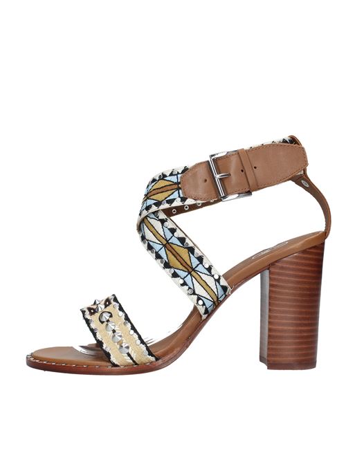 Fabric and leather sandals ASH | VD0962MULTICOLOR