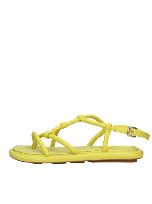 Flat thong sandals made of leather ASH | VD0977GIALLO